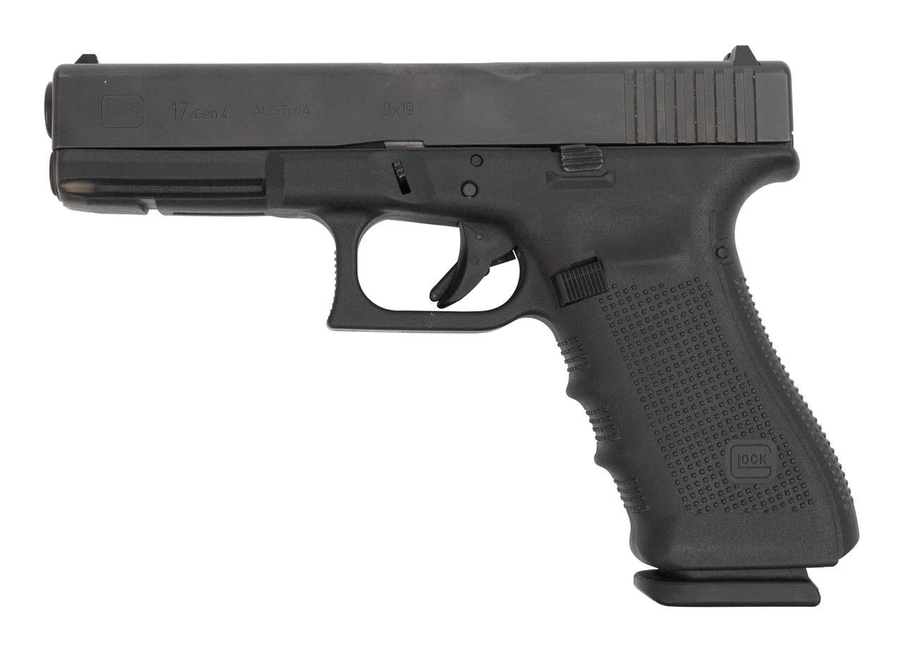 Glock 17 Gen4 AUS Used 9mm, 4.49" Barrel, Contrast Sights, Black, 17rd