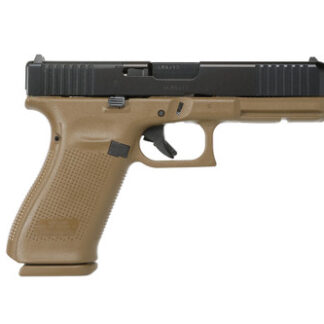 Glock G20 Gen 5 10mm, 4.61" Barrel, Flat Dark Earth Frame, Black Slide, MOS Cut, 15rd - Exclusive Guns | The Gun Shop