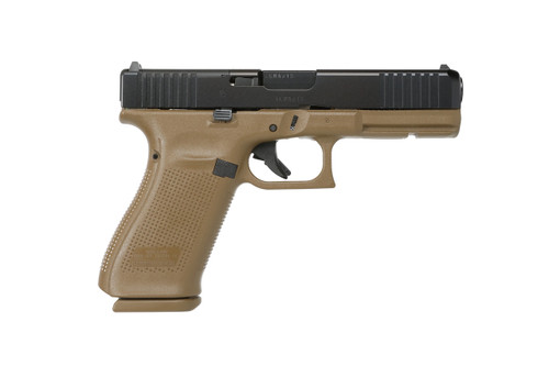 Glock G20 Gen 5 10mm, 4.61" Barrel, Flat Dark Earth Frame, Black Slide, MOS Cut, 15rd - Exclusive Guns | The Gun Shop