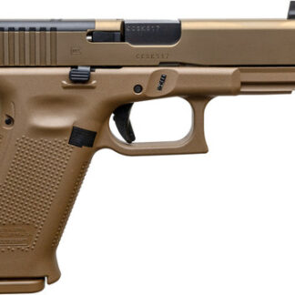 Glock 19X MOS 9mm, Gen5, 4.52'' Threaded Barrel, Coyote Brown, 19rd - Firearm | The Gun Shop