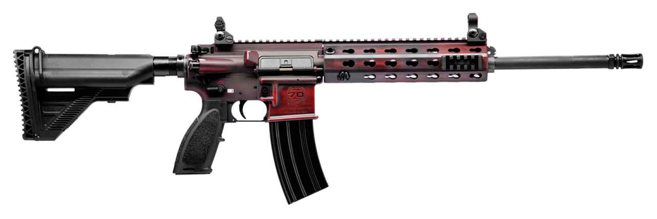 HK 70th Anniversary Kit 1 of 70 MR556A1 & HK45, Red Battle Worn Cerakote, Explorer Case - Image 2