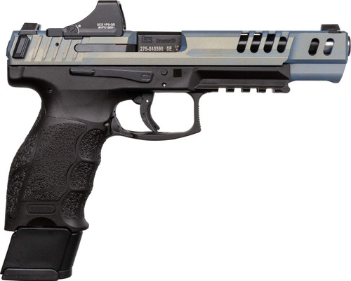 HK VP9 Match 9mm, 5.51" Barrel, Northern Lights Slide, Black Frame, Holosun SCS Reflex Sight, 20rd - Exclusive Guns | The Gun Shop