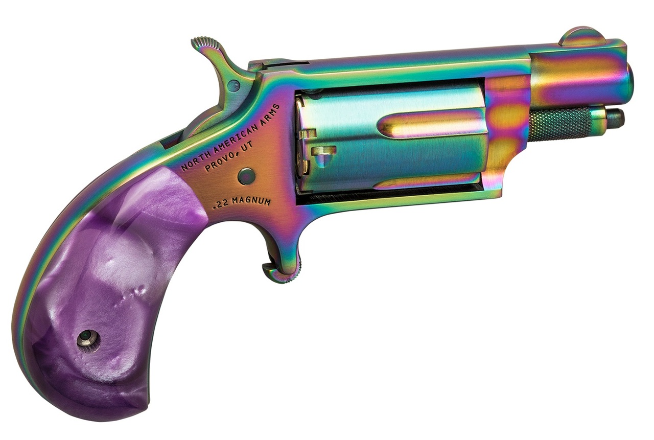 NAA Magenta Mini Magnum TALO Exclusive 22 Mag 1 1/8" Barrel, Titanium Rainbow Coating