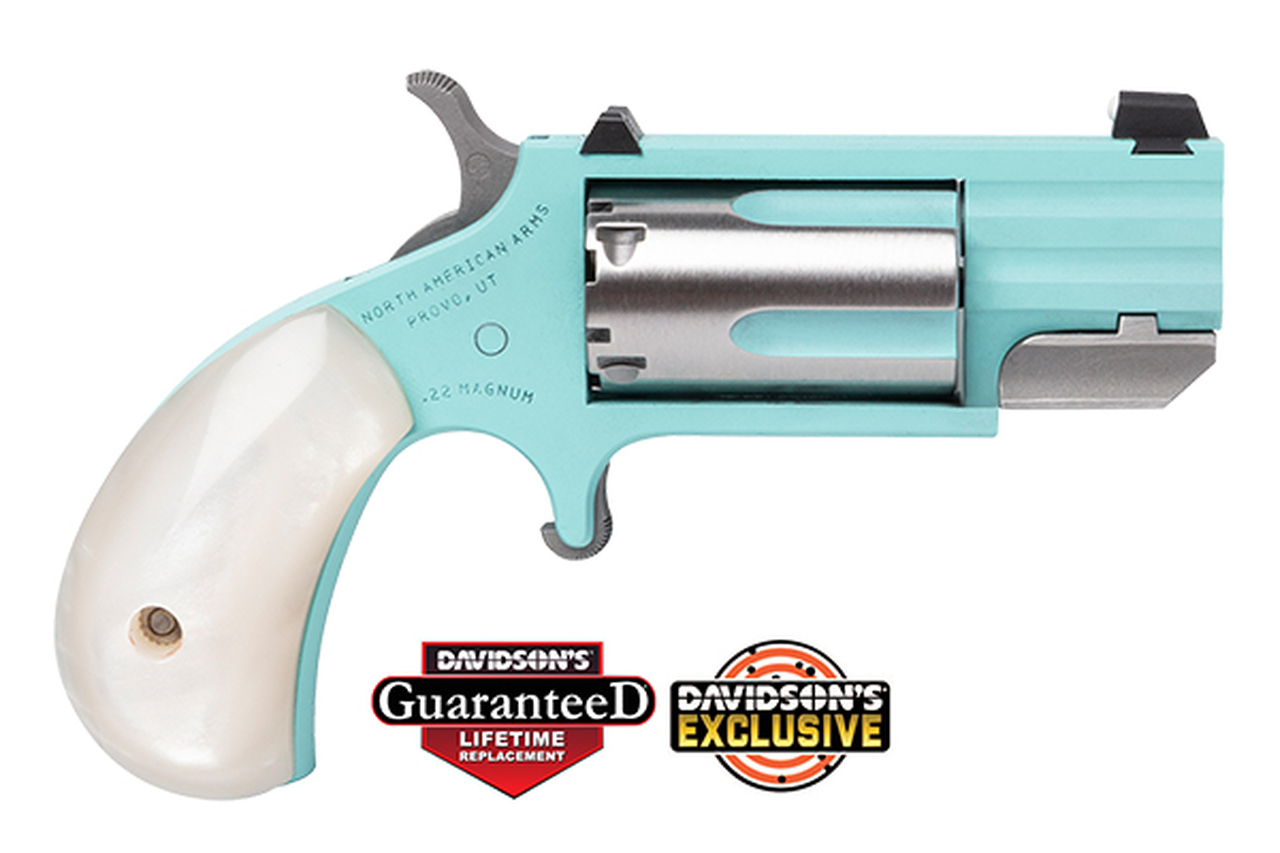 North American Arms NAA Pug 22mag 1" Heavy Barrel Turquoise Cerakote