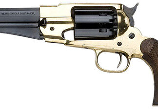 Pietta 1858 Remington Texas Sheriff 44 Caliber, 5.5" Barrel, Brass Frame, Walnut Grip, 6rd - Collector Guns | The Gun Shop