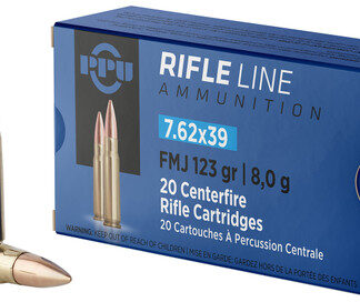PPU Metric Rifle Ammo 7.62x39mm, 123gr, FMJ, 840 Rounds - Ammo | The Gun Shop