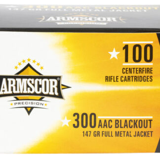 Armscor Precision 300 Blackout, 147gr, 1800 fps, FMJ 100Bx/12Cs - Ammo | The Gun Shop
