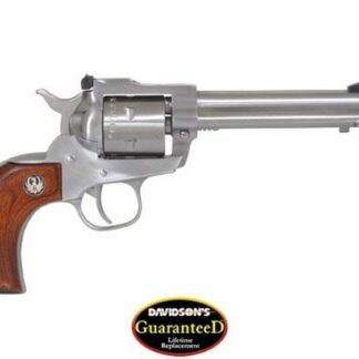 Ruger Single Six Revolver 17 HMR 5.5" Barrel SS Finish Rosewood Grips