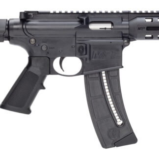 Smith & Wesson, M&P 15-22 Pistol, Semi-automatic, AR, 22 LR, 8"Barrel, Matte Black, SB Tactical SBA3 Brace, Polymer Receiver, M-Lok Handguard, 1 Mag, 25Rd