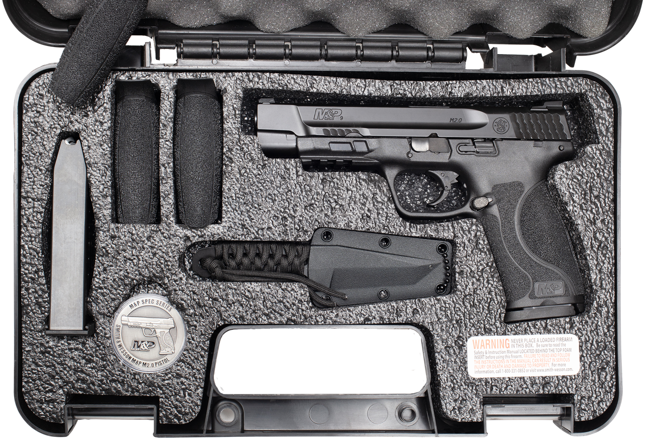 Smith & Wesson M&P M2.0 Spec Series Full Size, 9mm, 5" Barrel, Black No Manual Safety, Tritium Night Sights, 17Rd, 2 Mags