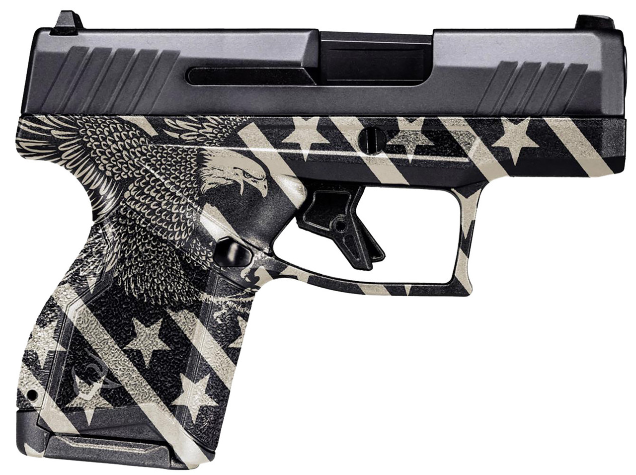 Taurus GX4 9mm, 3.06" Barrel, Black, Eagle/Flag Grip, 11rd - Taurus | The Gun Shop