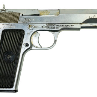 Zastava M57 Tokarev Pistol Used-Refurbished 7.62x25mm 4.5" Barrel, Blued, 9rd Mag